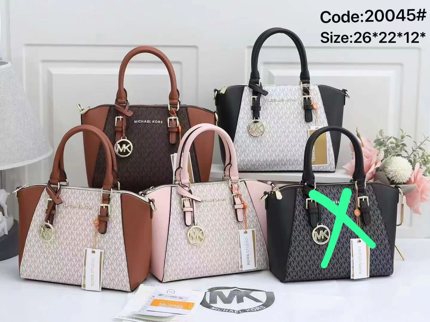 حقيبة يد مايكل كورس MM Top Handle Signature Tote