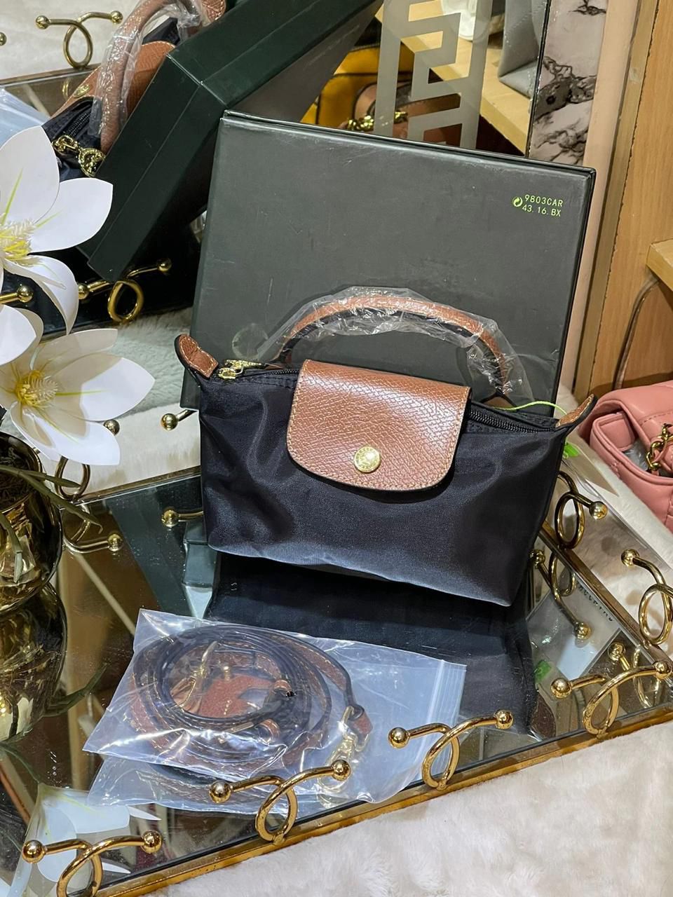 حقيبة لون شامب كروسبودي