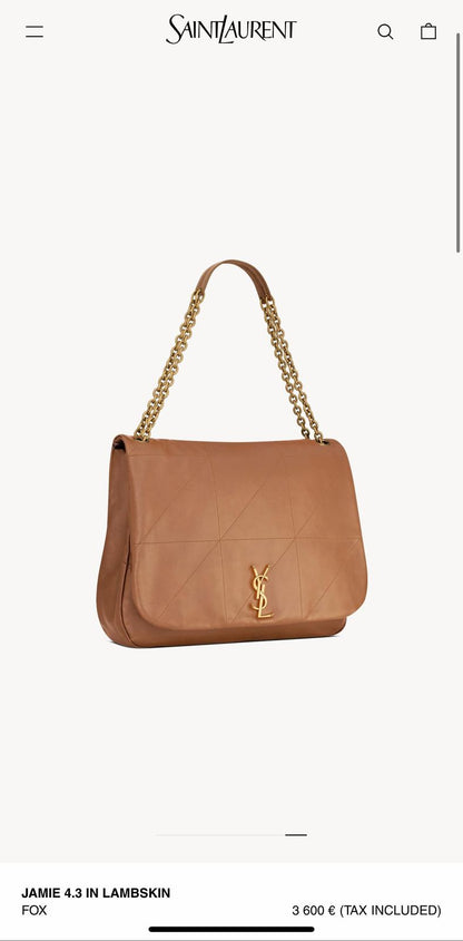 حقائب يد جلدية من YSL، موديل Jamie